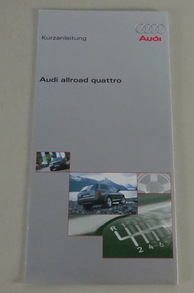 Betriebsanleitung / Kurzanleitung Audi Allrad Quattro C5 Stand 02/2000