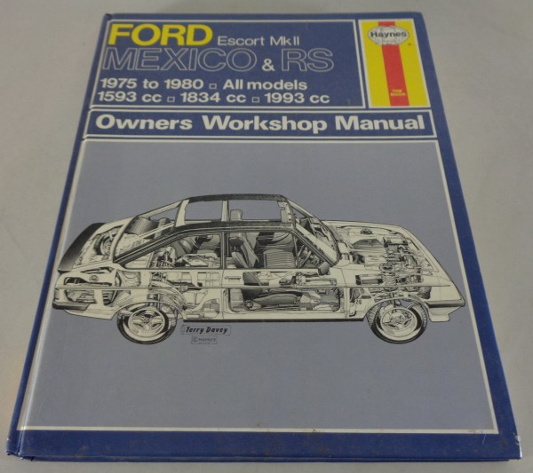 Haynes Workshop Manual / Reparaturanleitung Ford Escort Mk II Mecixo & RS
