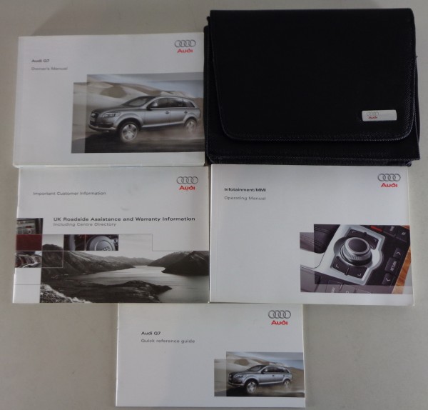 Owner's Manual / Handbook + Wallet Audi Q7 Typ 4L printed 11/2008