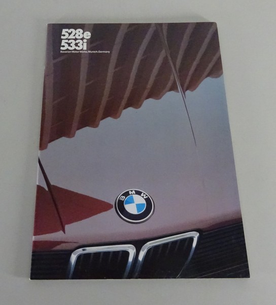 Prospectus / Broschure BMW 5 Series E28 528e / 533i US-Model from 02/1982