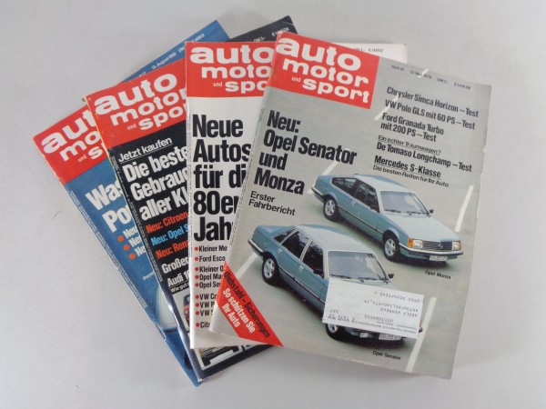 Testberichte / Magazine über den Opel Senator / Monza von 10/1978 - 08/1980