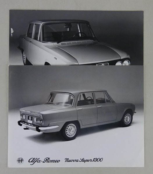 Pressefotos / Bilder Alfa Romeo Nuova Super 1300 Front- und Heckansicht