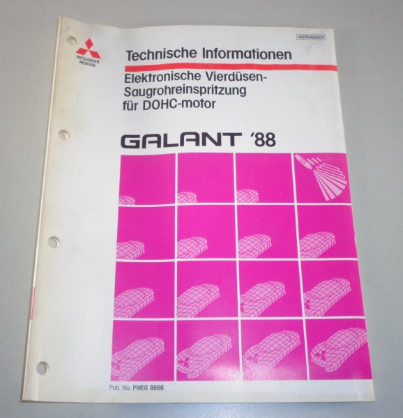 Werkstatthandbuch Mitsubishi Galant GTi E30 ab 1988 Einspritzung für DOHC Motor