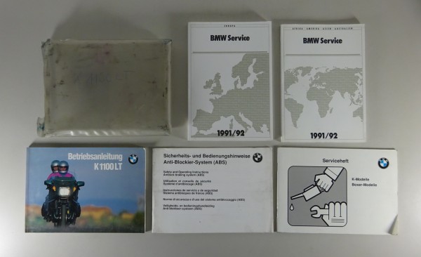 Bordmappe + Betriebsanleitung / Handbuch BMW Motorrad K 1100 LT Stand 12/1991