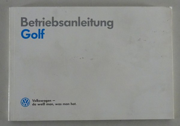 Betriebsanleitung / Handbuch VW Golf 2 / II Benzin / GTI / Diesel / Syncro 1989