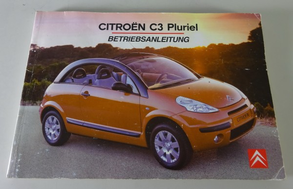 Betriebsanleitung / Handbuch Citroen C3 Pluriel Stand 06/2005