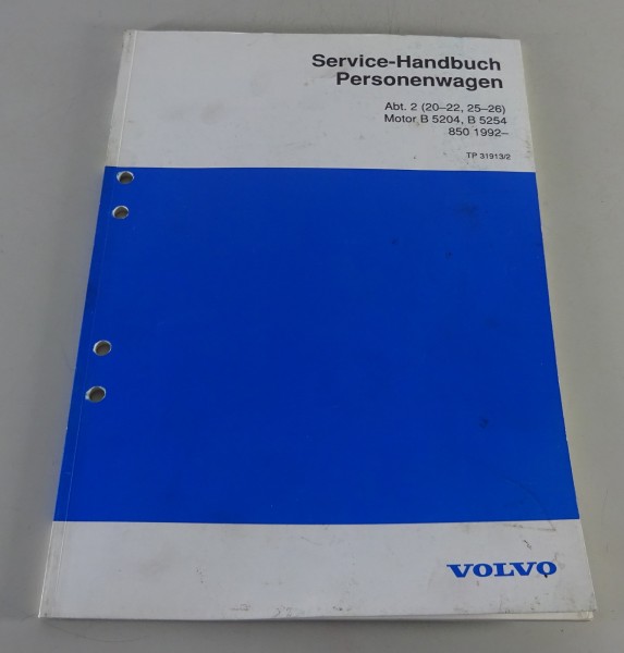Werkstatthandbuch / Service Handbuch Volvo 850 Motor B 5204 / B 5254 ab 1992