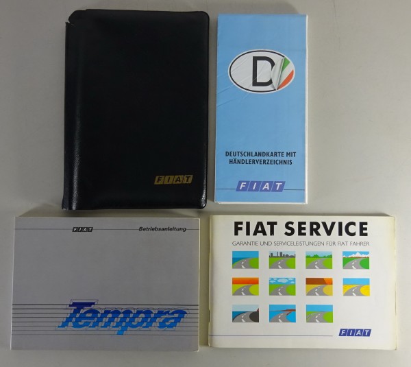 Bordmappe + Betriebsanleitung / Handbuch Fiat Tempra Stand 12/1990