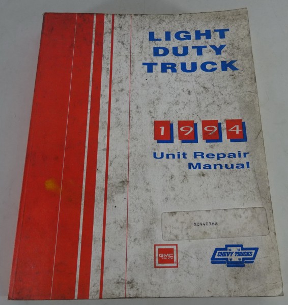 Workshop Manual Chevrolet / GMC Light Duty Trucks Suburban, Vandura, Cutaway Van