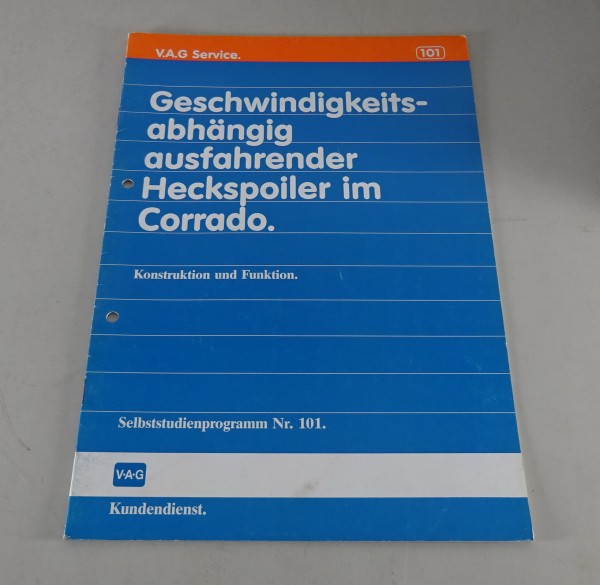 SSP 101 VW Selbststudienprogramm Service Training Heckspoiler Corrado