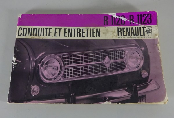 Mode D´Emploi / Manuel Renault R4 R.1120 / R.1123 Stand 07/1966