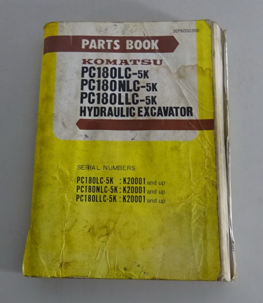 Parts Catalogue Komatsu Hydraulikbagger PC180LC-5K/ PC180NLC-5K/ PCLLC-5K von 90