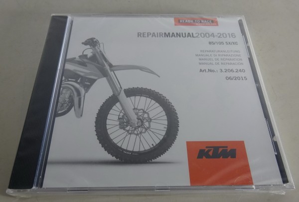 Werkstatthandbuch / Workshop Manual KTM 85/105 SX/XC Bj. 2004 - 2016
