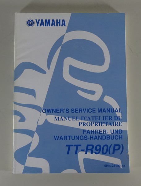 Betriebsanleitung und Wartungshandbuch Yamaha TT-R 90 (P) Stand 04/2001
