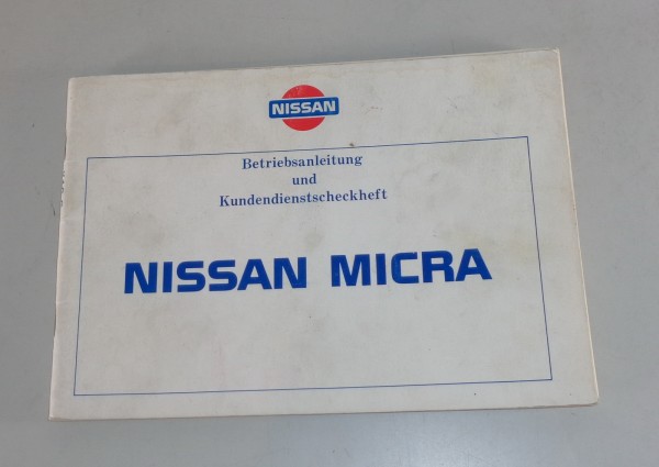 Betriebsanleitung / Handbuch Nissan Micra K10 von 08/1984