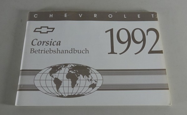 Betriebsanleitung Handbuch Chevrolet Corsica Stand 1992