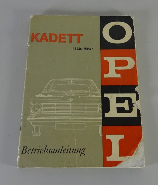 Betriebsanleitung / Handbuch Opel Kadett B 1,1 Ltr.-Motor Ausgabe 07/1966