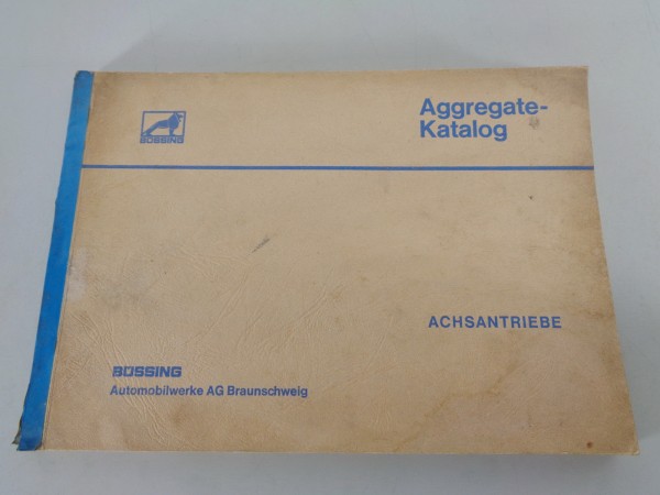 Teilekatalog / Aggregate-Katalog Büssing Achsantriebe für LKW & Busse