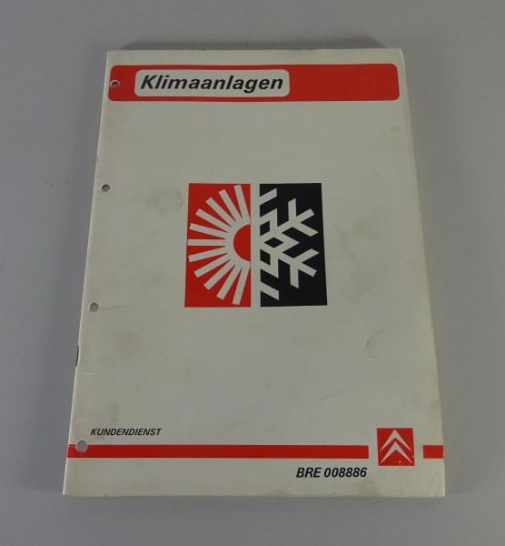 Schulungsunterlage / Kundendiesntschule Citroen BX / CX Klimaanlage