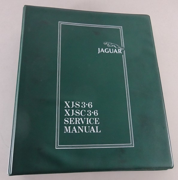 Workshop Manual Jaguar XJS XJ-S / XJS 3,6 XJ-SC / XJSC Year 1983 - 1991