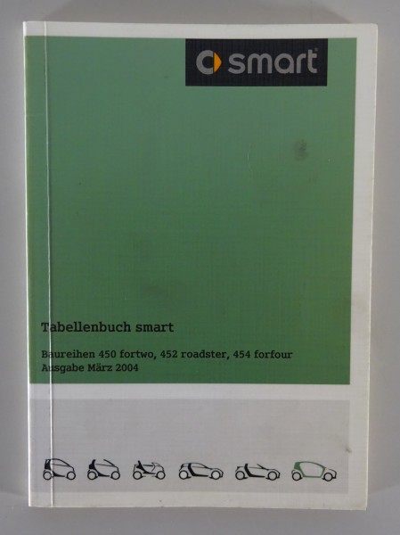 Tabellenbuch / techn. Daten Smart Typ 450, 452 , 454 Ausgabe 03/2004