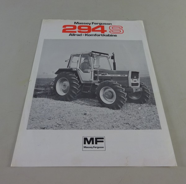 Prospektblatt Massey Ferguson MF 294 S Allrad-Komfortkabine Stand 04/1980