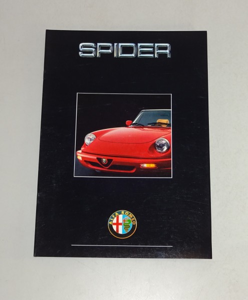 Prospekt / Broschüre Alfa Romeo Spider 1989 bis 1993 Stand 03/1990