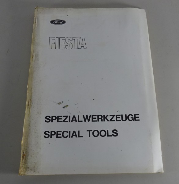 Werkstatthandbuch Handbuch Ford Fiesta Mk I Spezialwerkzeuge Stand 06/1976