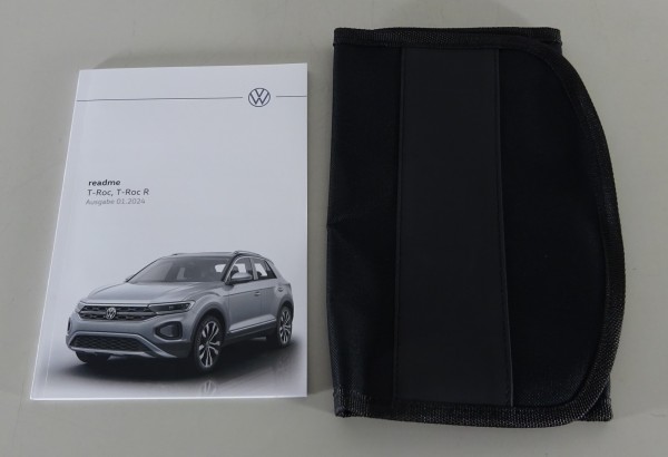 Bordmappe + Betriebsanleitung readme VW T-Roc / T-Roc R Typ A1 Stand 01/2024