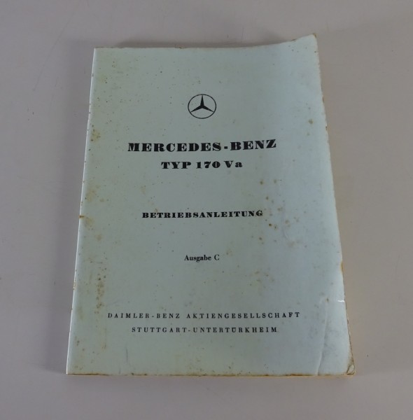 Betriebsanleitung / Handbuch Mercedes-Benz 170 Va W136 Stand 02/1951