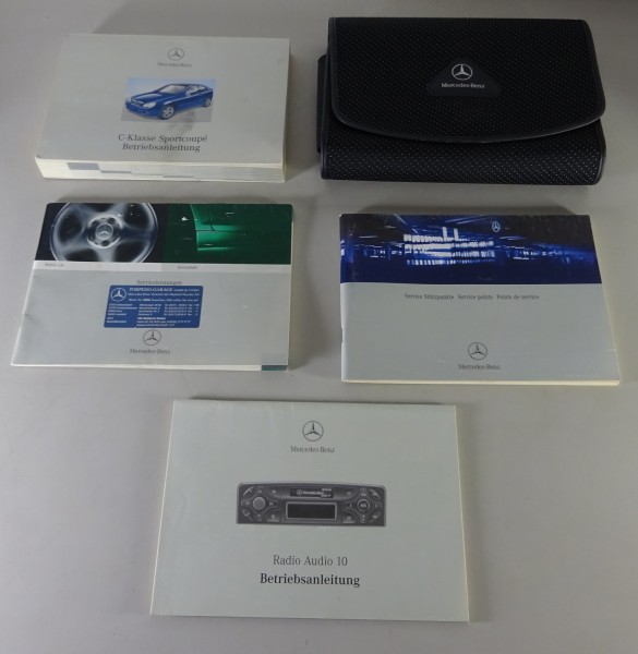 Bordmappe + Betriebsanleitung Mercedes C-Klasse CL203 Sportcoupé von 03/2002