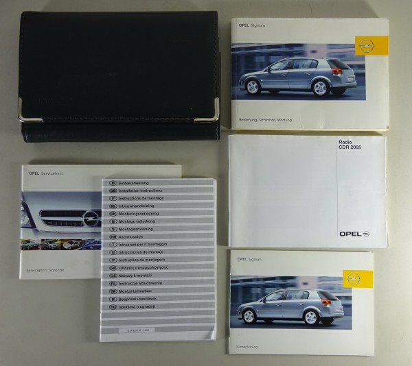 Bordmappe + Betriebsanleitung / Handbuch Opel Signum Stand 05/2003