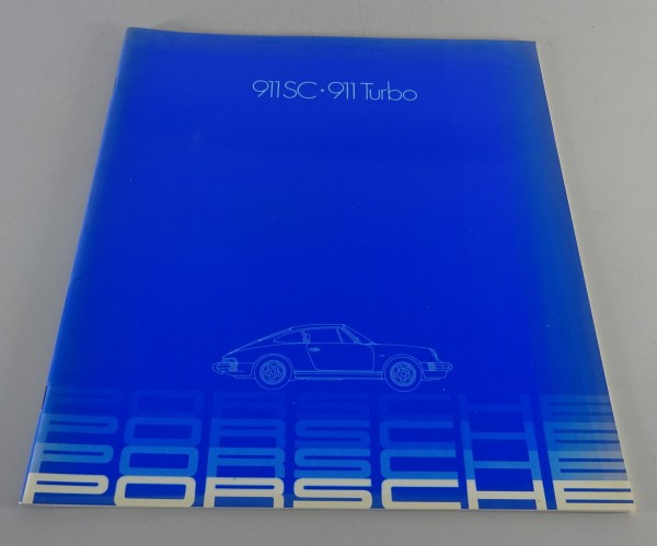 Prospekt Porsche 911 SC 3.0 / 911 Turbo 3.3 Typ 930 Modelljahr 1983