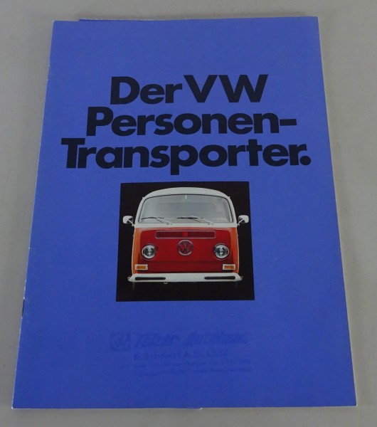 Prospekt VW Bus / Transporter T2 Der VW Personen-Transporter Stand 08/1971