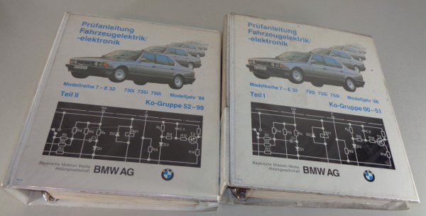 Werkstatthandbuch Elektrik / Schaltpläne BMW 7er E32 730i 735i 750i ab Mdj.1988