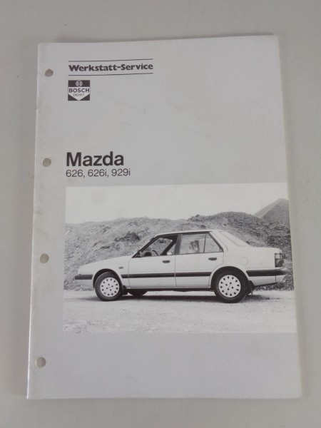 Werkstatthandbuch von Bosch für Mazda 626, 626i, 929i Stand 08/1986