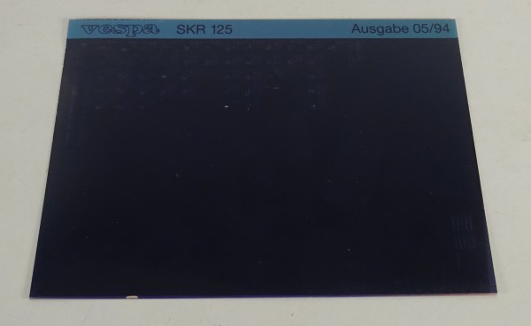 Microfich Ersatzteilkatalog Vespa SKR 50 Stand 05/1994