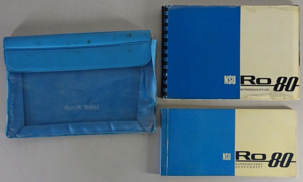 Bordmappe + Betriebsanleitung NSU RO 80 von 12/1970