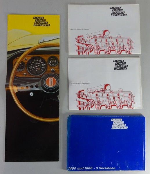 Prospektmappe Fiat 124 Sport Spider 1400 + 1600