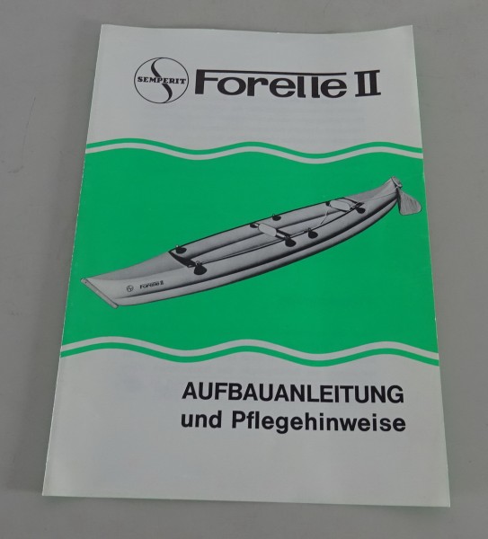 Aufbauanleitung Semperit Forelle II Luftboot / Kanu Stand 12/1971