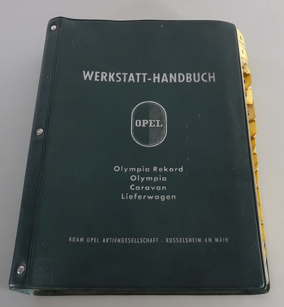 Werkstatthandbuch Opel Olympia Rekord / Caravan P1 Baujahre 1957 - 1962