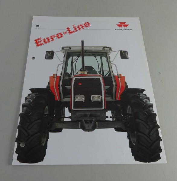 Prospekt / Datenblatt Massey Ferguson Euro-Line MF 3055 A - MF 3125 A v. 08/1992