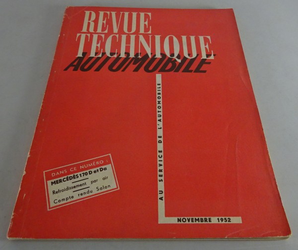 Reparaturanleitung Revue Technique Mercedes-Benz 170D & Da W 136 Stand 11/1952
