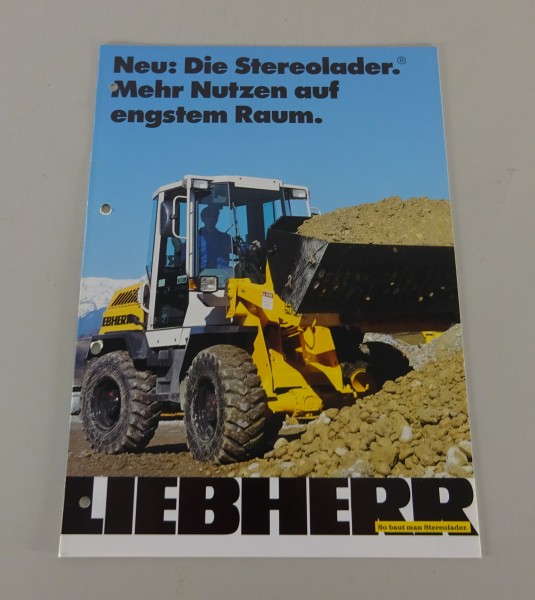 Prospekt / Broschüre Liebherr Radlader L 506 - L 514 Stand 09/1998