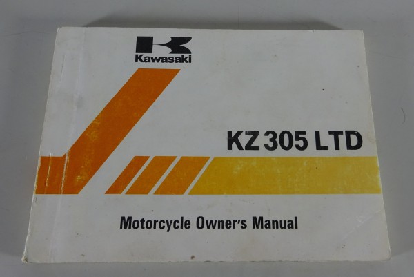 Betriebsanleitung / Owner´s Manual / Handbook Kawasaki KZ 305 LTD from 08/1986