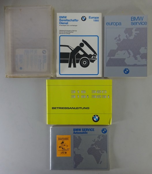 Bordmappe + Betriebsanleitung BMW E21 3er 316 / 318i / 320 / 323i Stand 08/1980