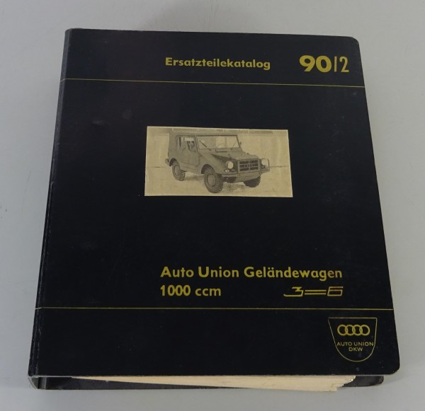 Teilekatalog DKW Munga (1000 ccm / 3=6) Auto Union Baujahr 1958-1968