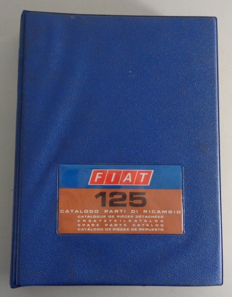 Teilekatalog Fiat 125 Technik / Mechanik von 01/1972