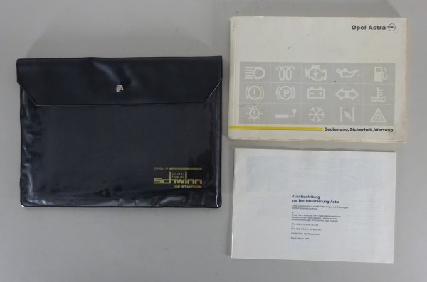 Bordmappe + Betriebsanleitung Opel Astra F Stand 01/1992