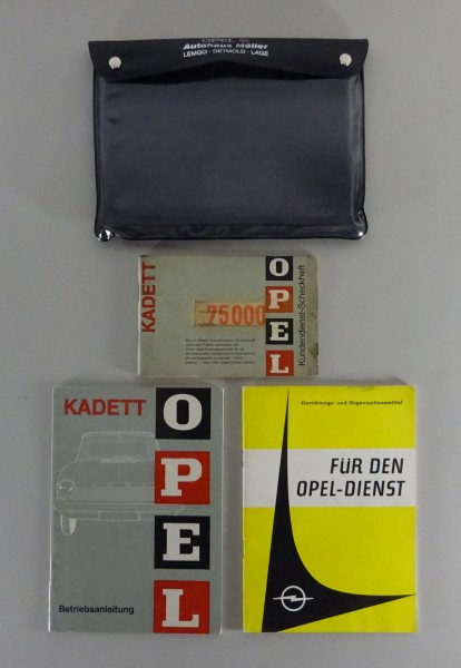 Bordmappe + Betriebsanleitung / Handbuch Opel Kadett A Stand 08/1962